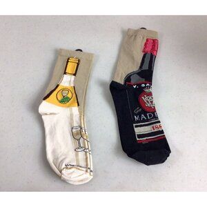 Wheelhouse Designs Bar Liquor Socks Set of 2 Womens Small NEW